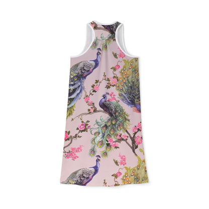 Floral Peacock Dress for Spring Fairs and Summer Outings