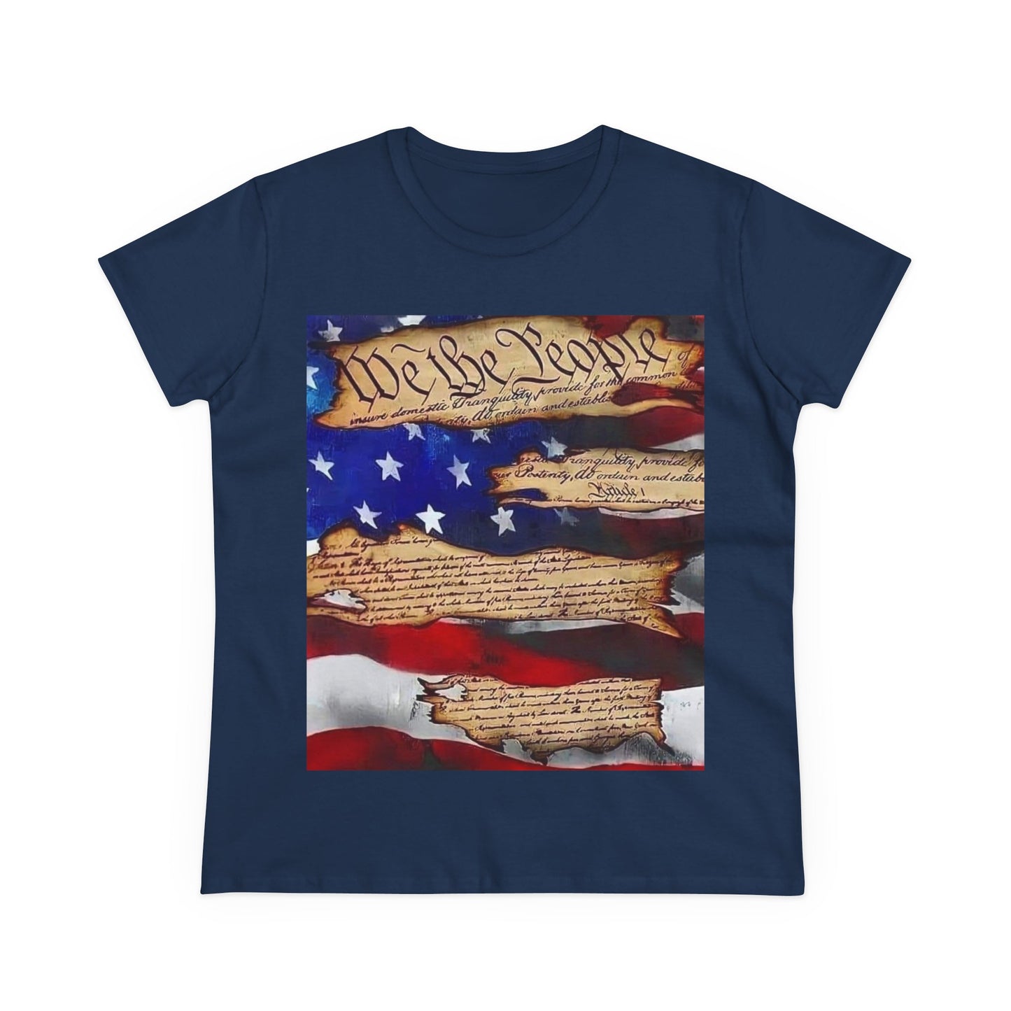 Patriotic Women's T-Shirt - We the People Design, USA Independence Day, Casual Wear, Gift for Her, Fourth of July Shirt