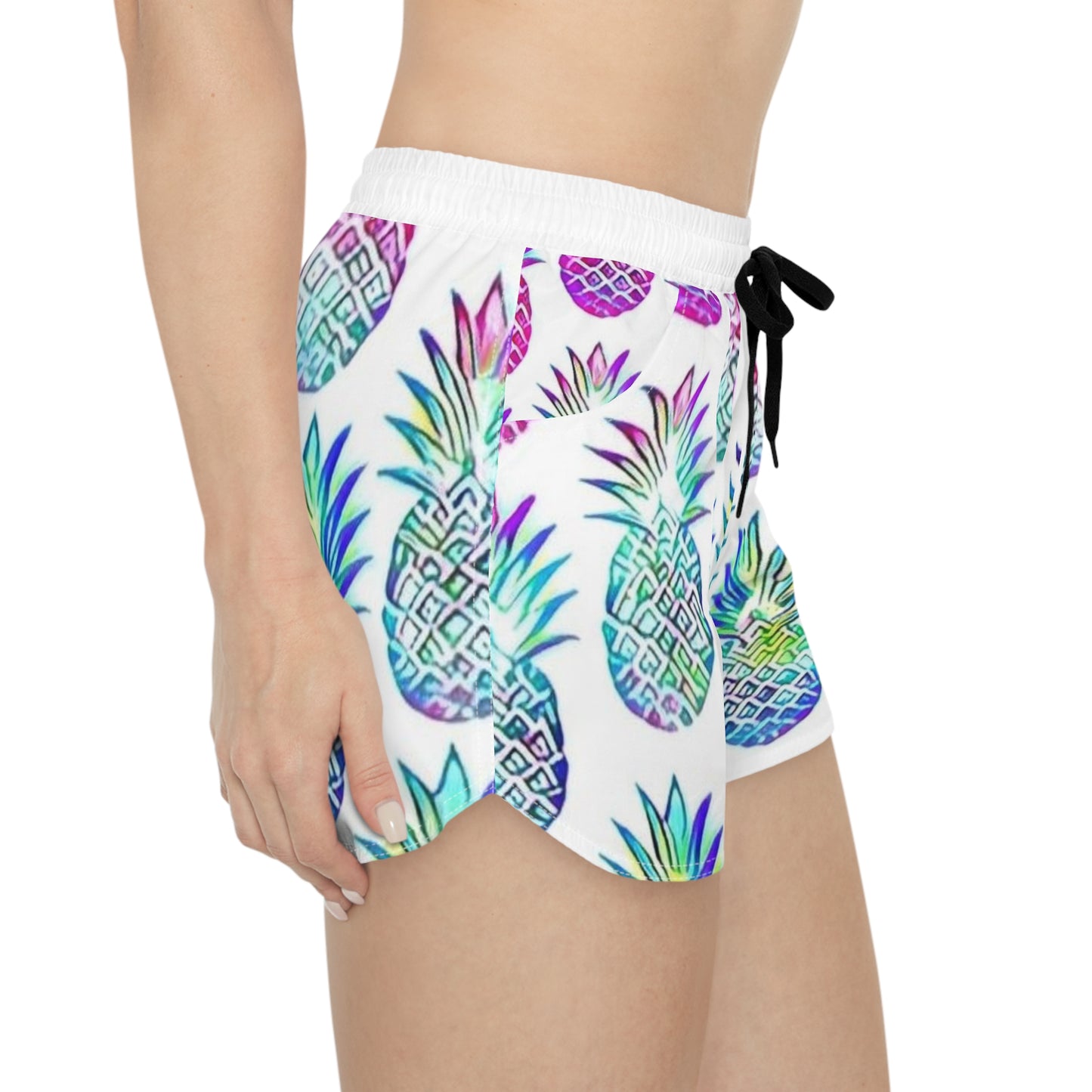 Tropical Pineapple Casual Shorts for Women - Perfect for Summer Adventures