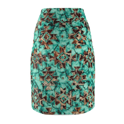 Ethnic Print Women's Pencil Skirt - Stylish & Versatile