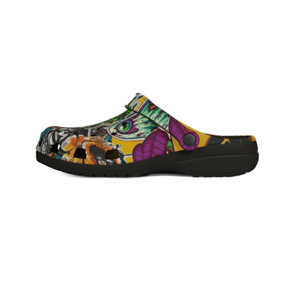 Graffiti Art EVA Foam Clogs - Colorful and Trendy Comfort Shoes