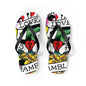 Love is a Gamble Flip Flops – Fun Summer Footwear with Playing Card Design