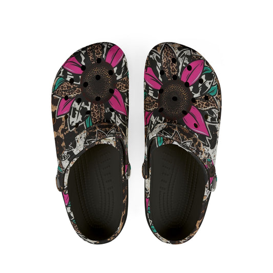 Trendy Floral EVA Foam Rubber Clogs for Comfort & Style