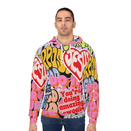Colorful Inspirational Hoodie, Motivational Pullover, Unisex Casual Wear, Trendy Streetwear, Perfect Gift for Any Occasion