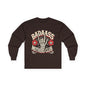 Long Sleeve Tee — Badass Mothers Club Skeleton Floral Graphic
