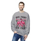 Breast Cancer Awareness Crewneck Sweatshirt - "Her Fight Our Fight" Pink Ribbon Design