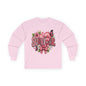 Survivor Floral Ribbon Long Sleeve Tee — Breast Cancer Awareness