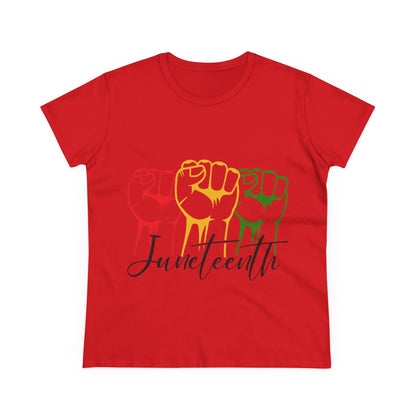 Juneteenth Empowerment Tee | Women's Cotton T-Shirt, Celebration Shirt, Inspirational Top, Black History Month, Gift for Activists
