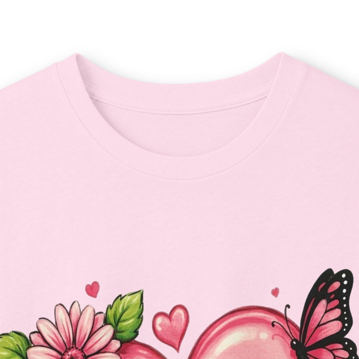 Survivor Floral Ribbon Long Sleeve Tee — Breast Cancer Awareness