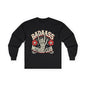 Long Sleeve Tee — Badass Mothers Club Skeleton Floral Graphic