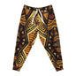 African Tribal Pattern Athletic Joggers — Bold Geometric AOP Sweatpants