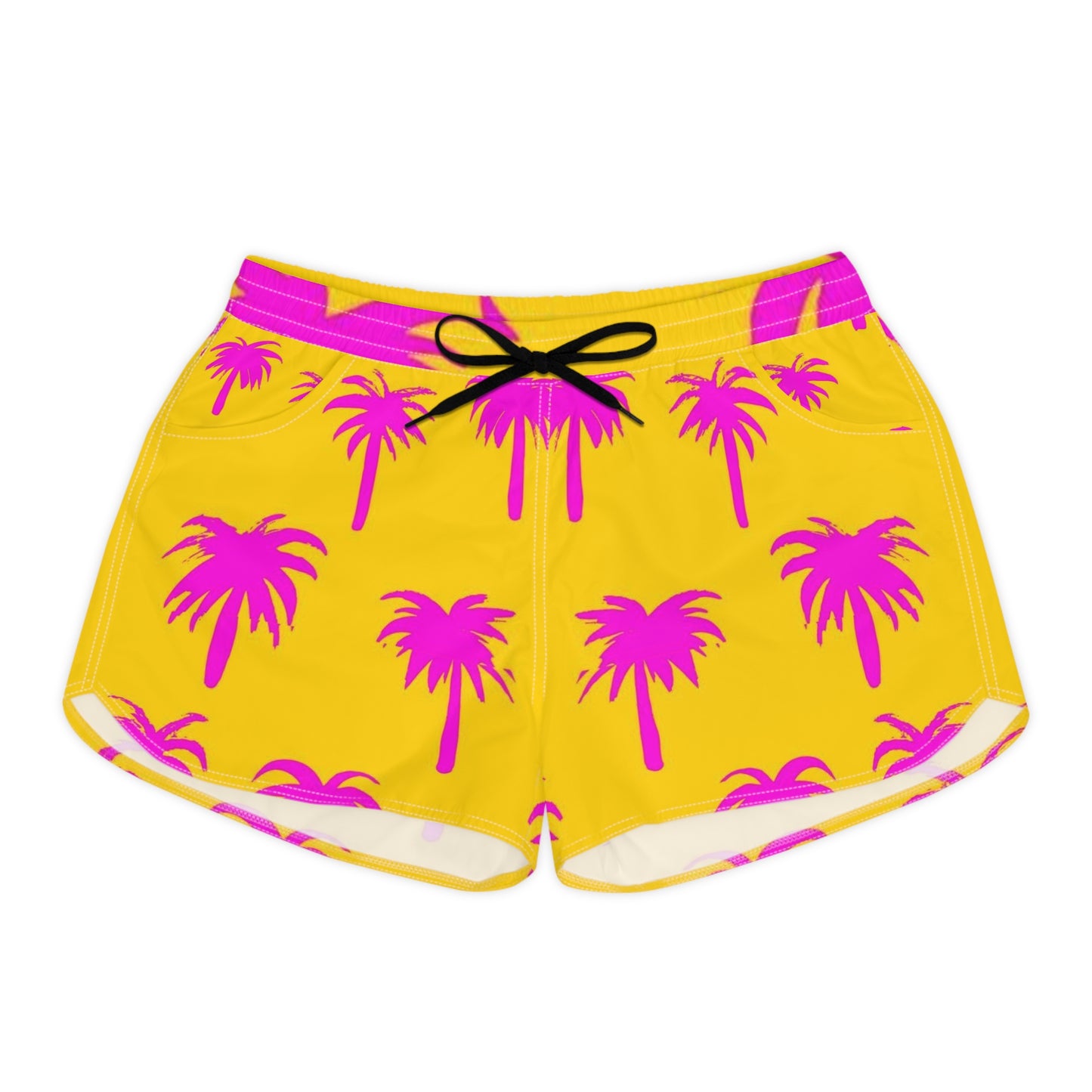 Vibrant Palm Print Women's Casual Shorts - Perfect for Summer Fun!