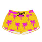 Vibrant Palm Print Women's Casual Shorts - Perfect for Summer Fun!