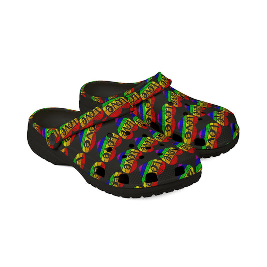 Colorful Love-Themed EVA Foam Shoes