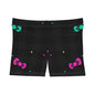 Black Plaid Women's Shorts