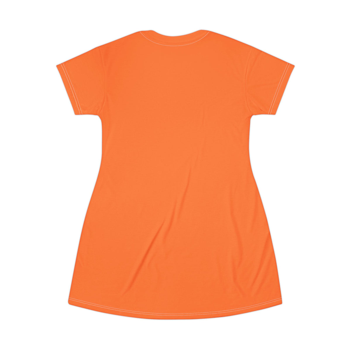 Spooky Vibes T-Shirt Dress — Halloween Horror Mask Graphic