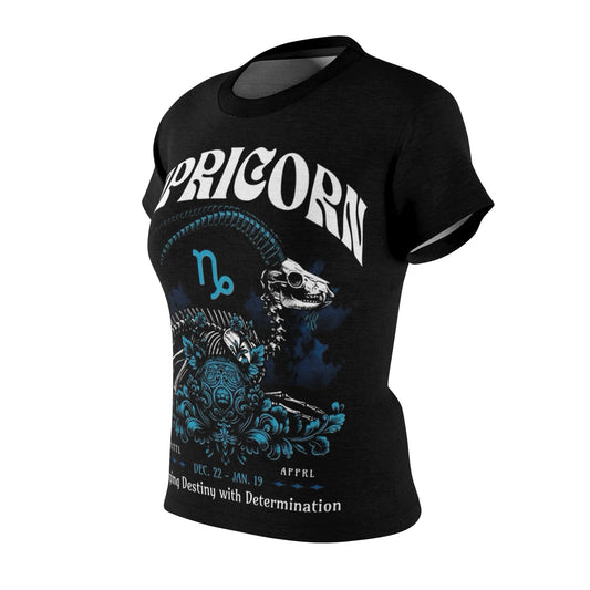 Capricorn Zodiac Women's Tee - Forging Destiny with Determination