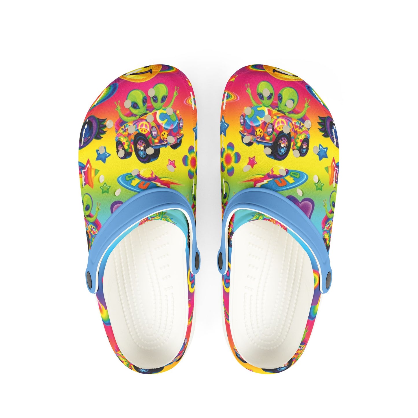 Colorful Galaxy Alien Rainbow EVA Foam Rubber Shoes