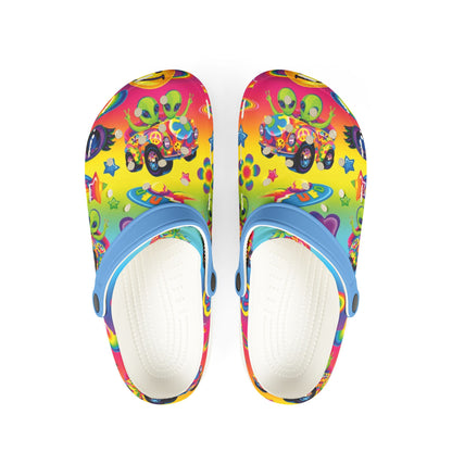 Colorful Galaxy Alien Rainbow EVA Foam Rubber Shoes