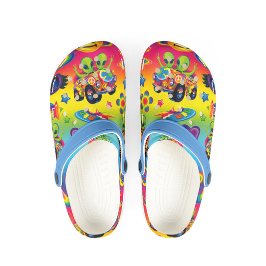 Colorful Galaxy Alien Rainbow EVA Foam Rubber Shoes