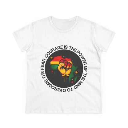 Women's Empowerment Tee - Courage Over Fear, Motivational Shirt, Gift for Activists, Inspirational Apparel