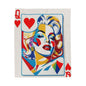 Queen of Hearts Pop Art Plush Blanket — Colorful Marilyn-Inspired Velveteen Throw