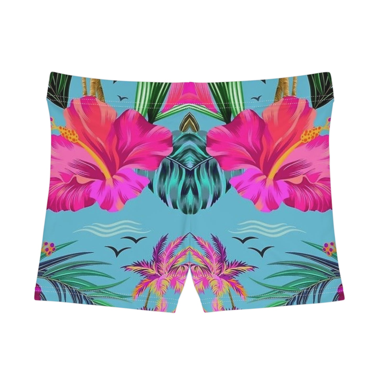 Tropical Floral Print Women's Shorts