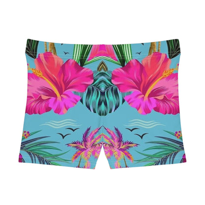 Tropical Floral Print Women's Shorts