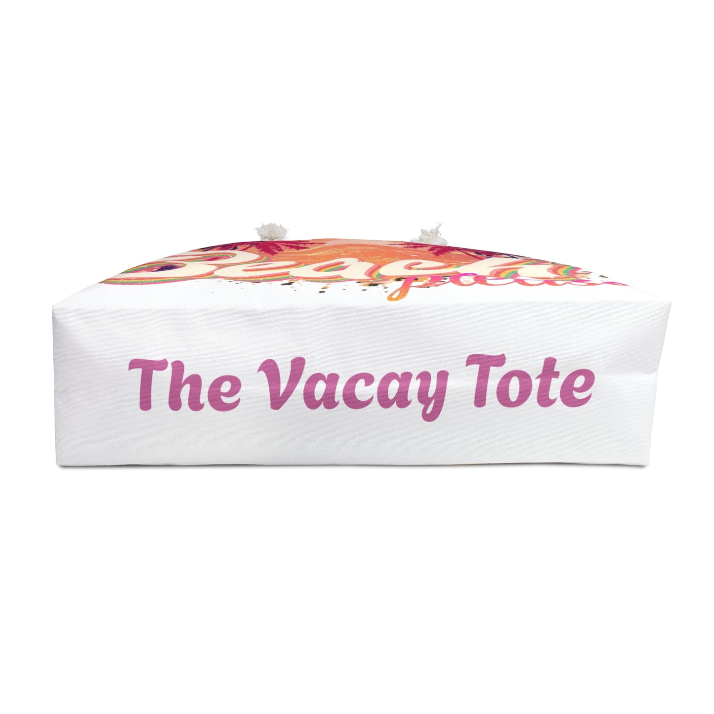 Beach Please Vacay Tote Bag - Colorful Summer Tote with Palm Trees