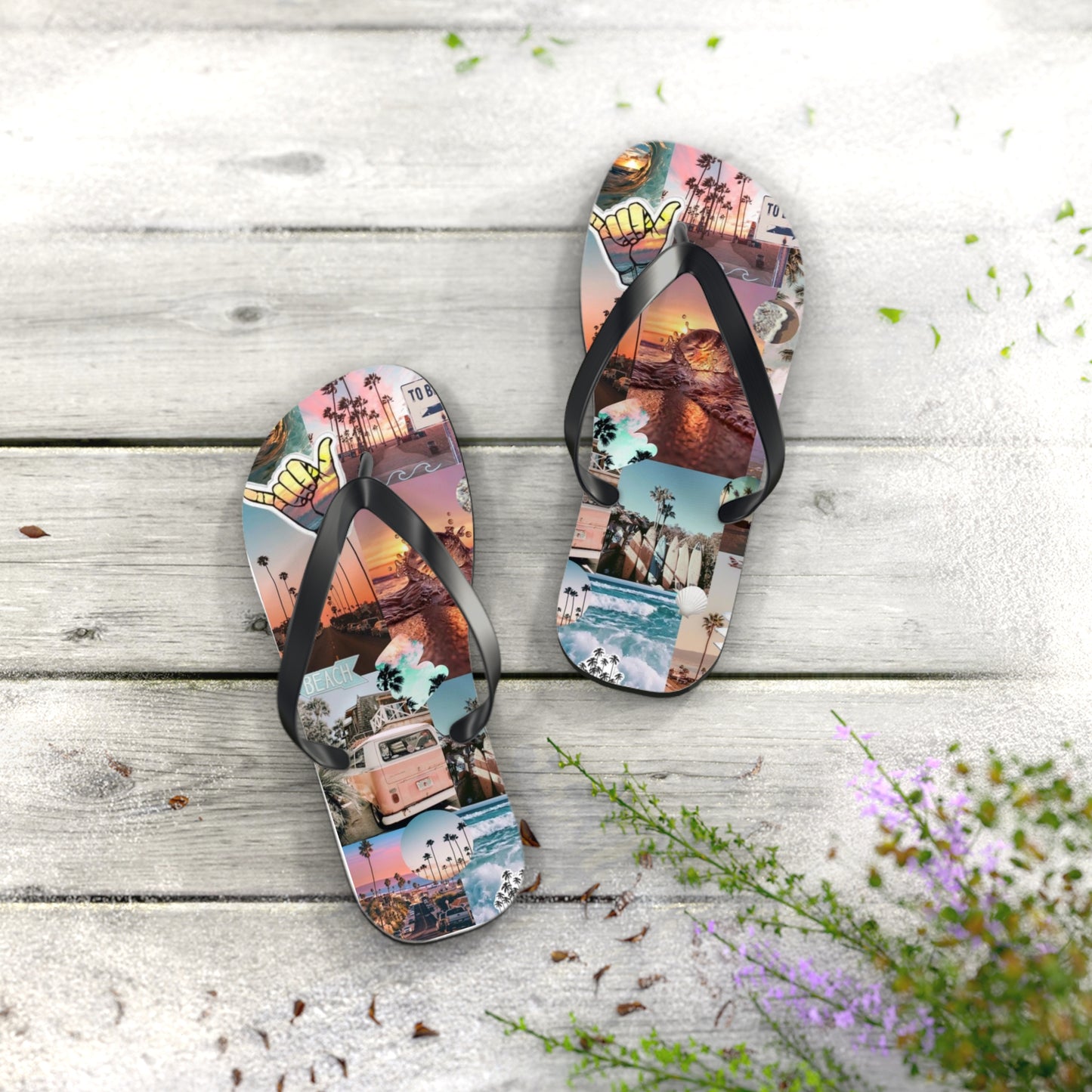 Beach Vibe Flip Flops - Colorful Summer Sandals for Sun Lovers