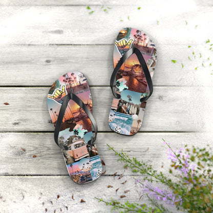 Beach Vibe Flip Flops - Colorful Summer Sandals for Sun Lovers