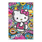 Hello Kitty Pop Art Area Rug – Colorful Cartoon Kids Room Decor