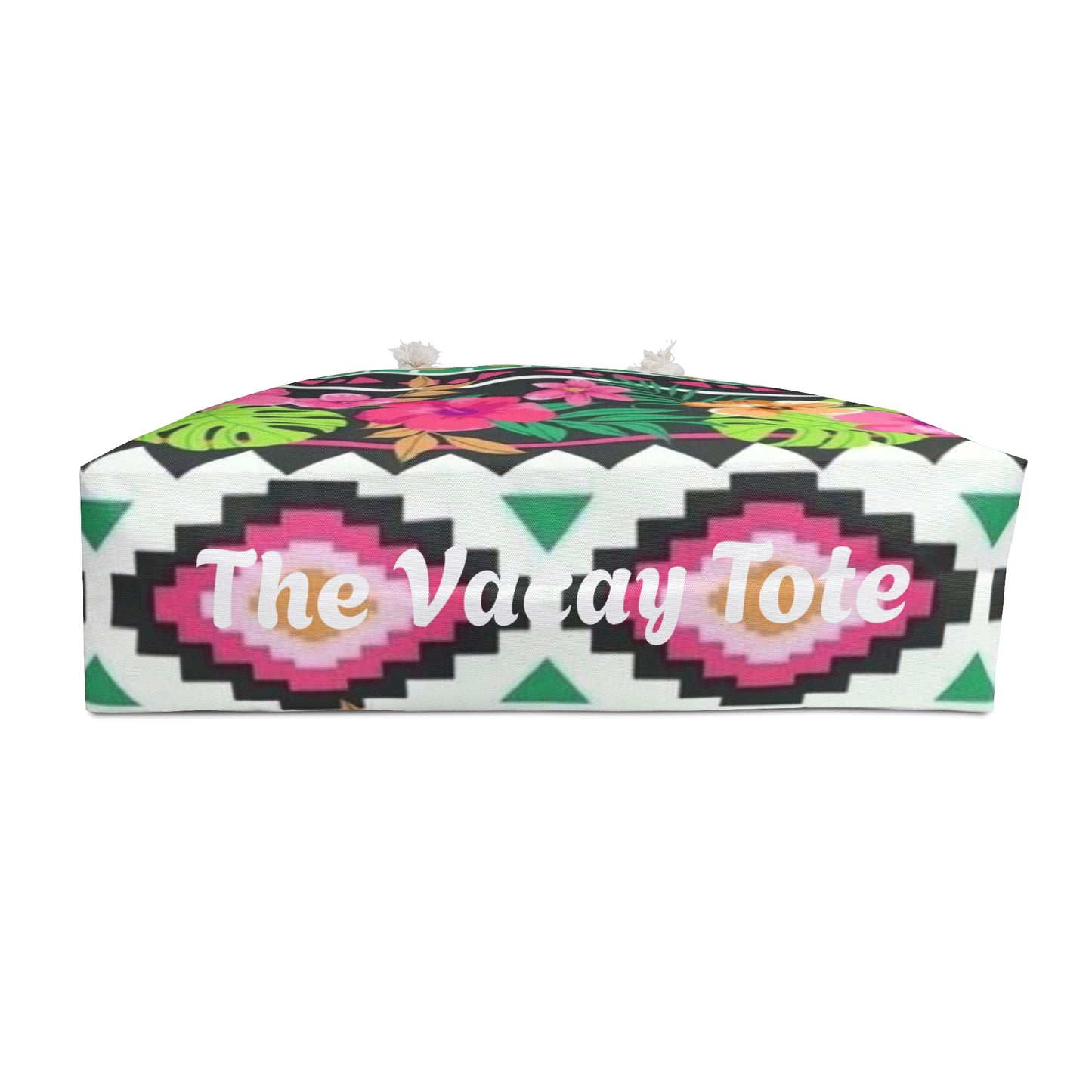 Tropical Floral Hawaiian Themed Vacay Tote Bag - Perfect for Beach Days and Getaways