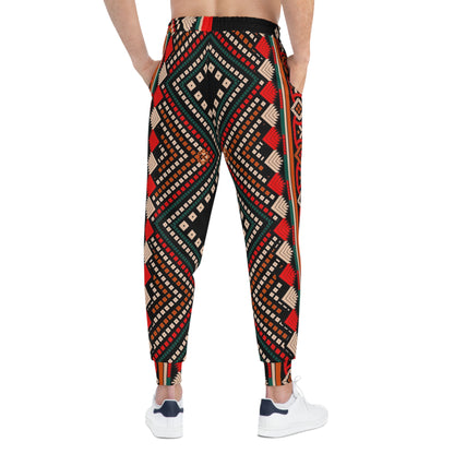 Tribal Print Athletic Joggers | Boho Style, Comfortable Lounge Wear, Perfect for Workouts, Festival Fashion, Gift Ideas