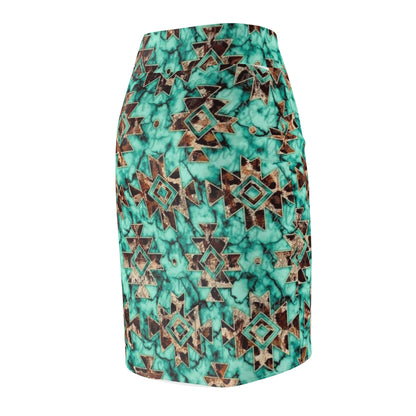 Ethnic Print Women's Pencil Skirt - Stylish & Versatile
