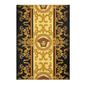 Baroque Medusa Area Rug — Ornate Gold & Black Decorative Floor Runner