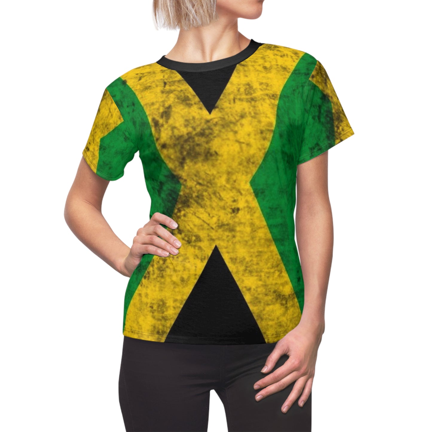 Jamaican Flag Women’s Tee - Vibrant Casual Wear for Celebrations