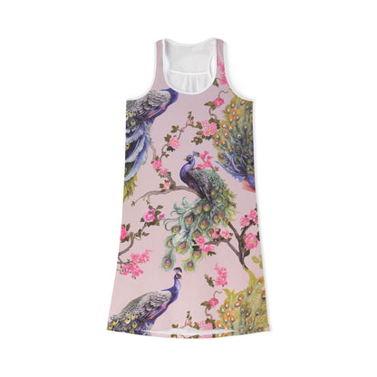 Floral Peacock Dress for Spring Fairs and Summer Outings