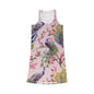 Floral Peacock Dress for Spring Fairs and Summer Outings