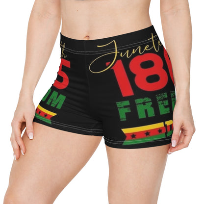 Juneteenth Women's Shorts - Celebrate Freedom in Style, African American Heritage, Summer Vibes, Holiday Apparel, Festive Clothing