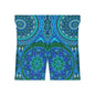 Women's Bohemian Print Biker Shorts - Vibrant Mandala Design for Active Lifestyle