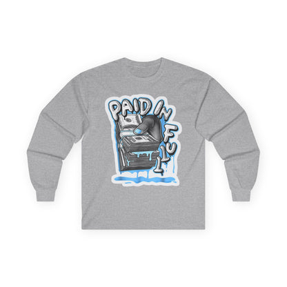 Paid in Full Long Sleeve Tee,  Cotton Shirt, Trendy Graphic Tee, Perfect Gift for Music Lovers, Casual Wear, Comfortable Fashion