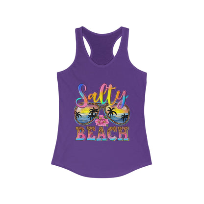 Salty Beach Women's Racerback Tank Top - Perfect for Summer Vibes