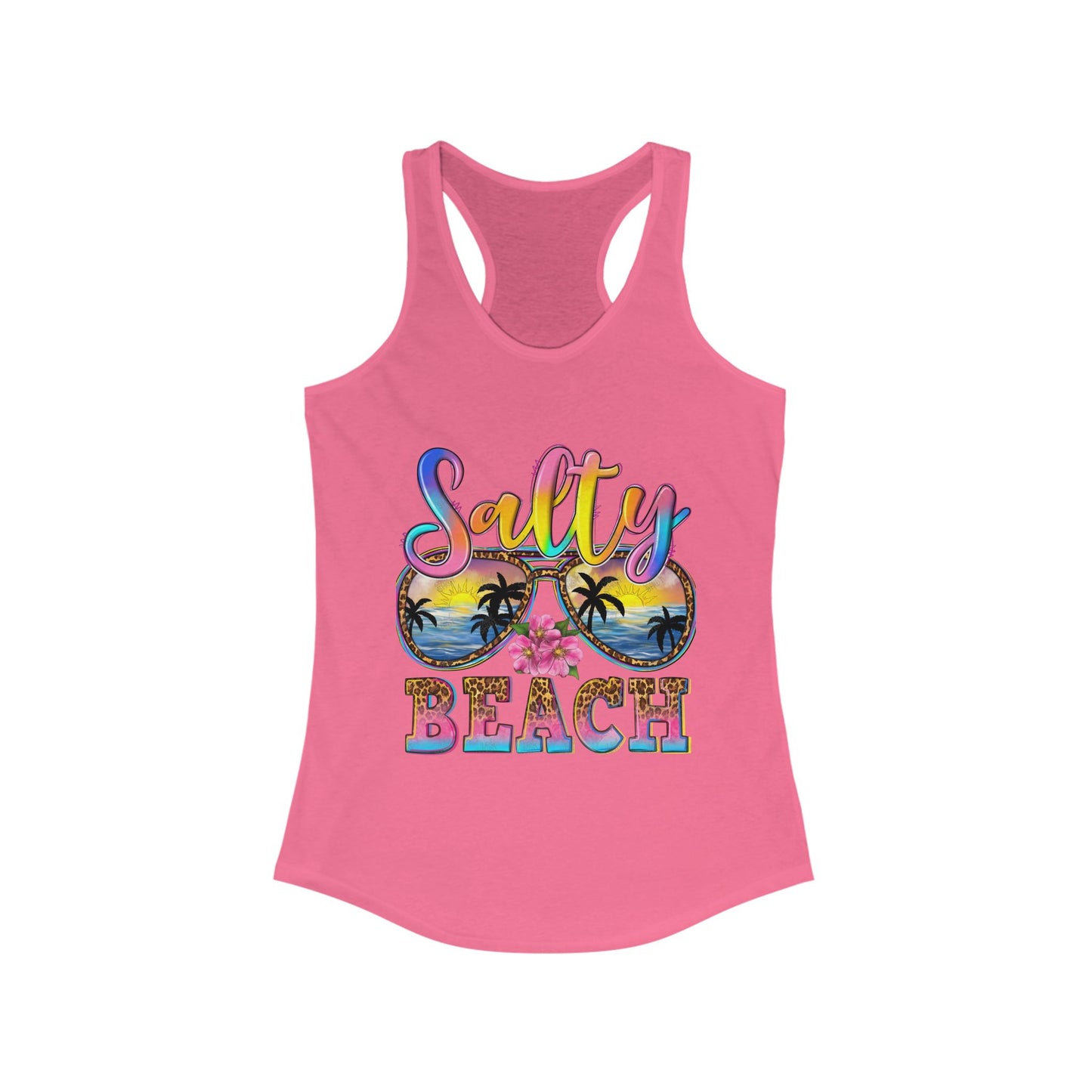 Salty Beach Women's Racerback Tank Top - Perfect for Summer Vibes