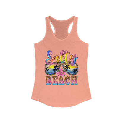 Salty Beach Women's Racerback Tank Top - Perfect for Summer Vibes