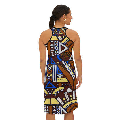 African Tribal Print Summer Dress