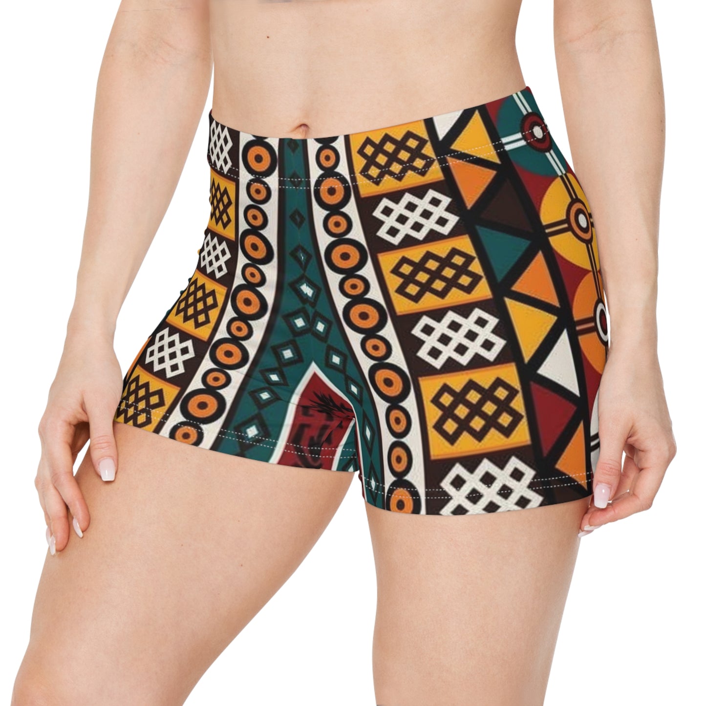 Geometric Ethnic Tribal Print Women's Shorts