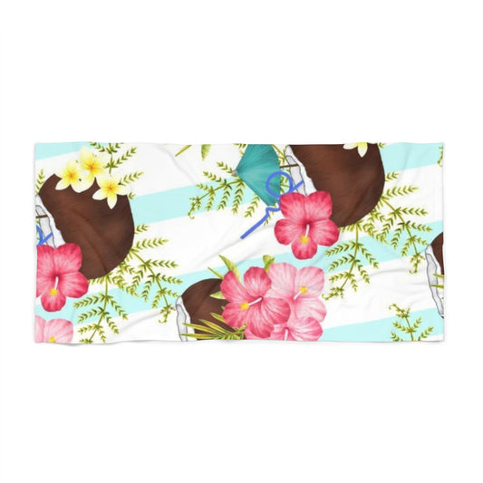 Tropisches Paradies-Strandtuch mit Blumenmuster