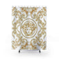 Gold Medusa Baroque Shower Curtain — Luxurious Greek Myth Bathroom Decor