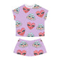 Fancy Hearts and Clouds Design Women’s Sleepwear Set